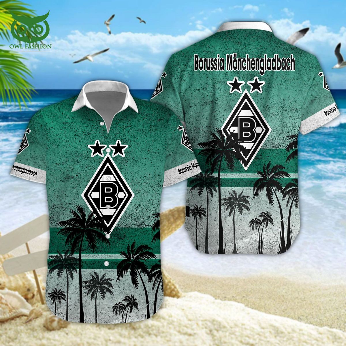 Borussia Monchengladbach Bundesliga Champion 3D Hawaiian Tshirt Shorts