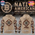 Boston Bruins NHL Native American Heritage Month Hoodie