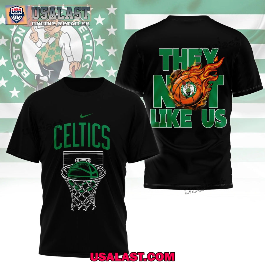 Boston Celtics They Not Like Us 3D Shirt