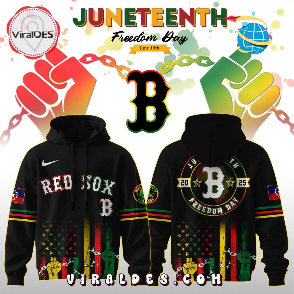 Boston Red Sox x 2025 Juneteenth Freedom Day Hoodie, Long Pants