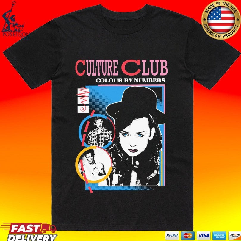 Boy George And Culture Club Colour By Numbers T-shirt