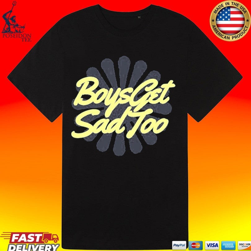Boys Get Sad Too Bloom Logo T-shirt