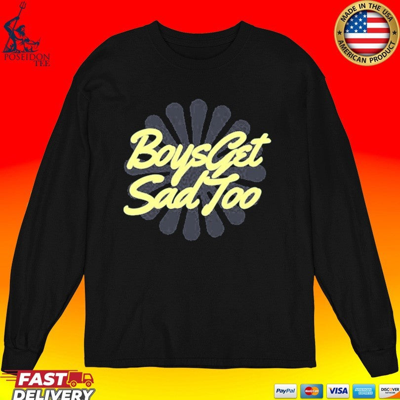 Boys Get Sad Too Bloom Logo T-shirt