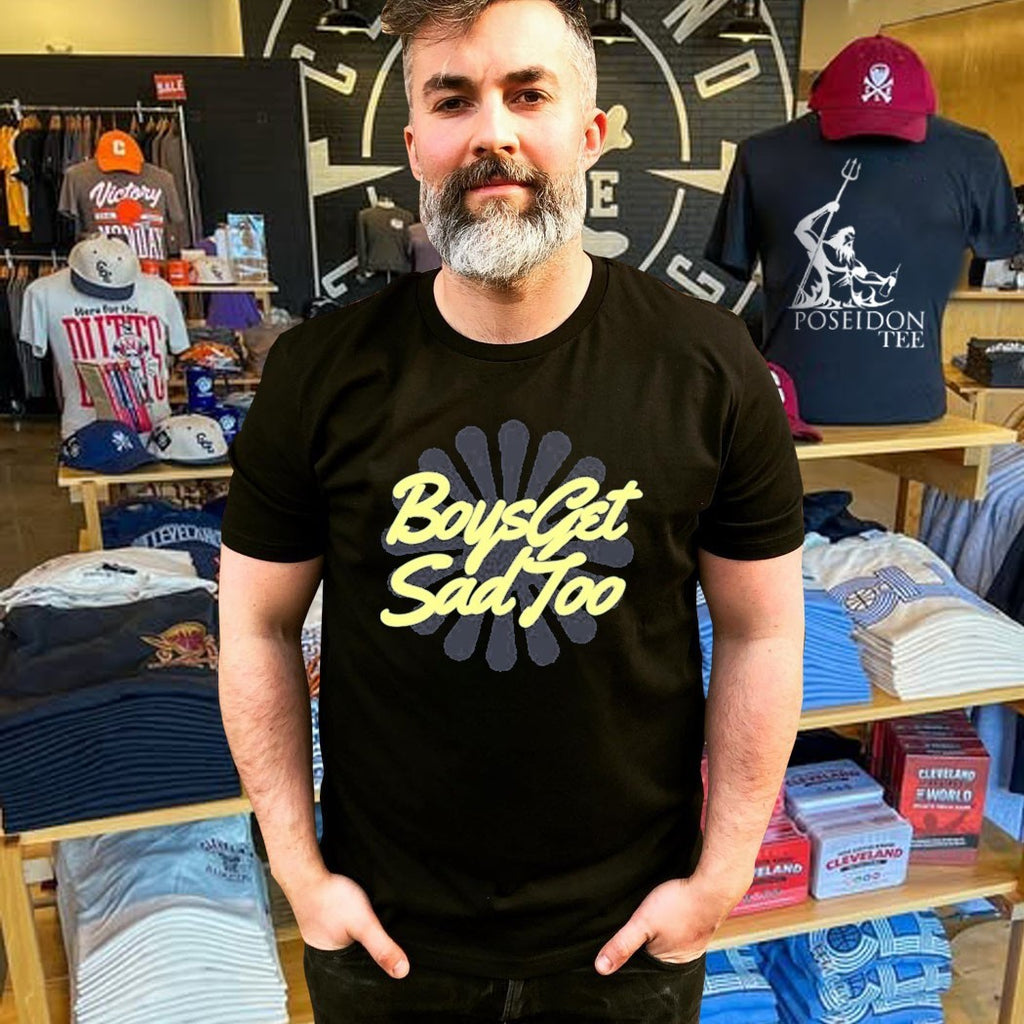 Boys Get Sad Too Bloom Logo T-shirt