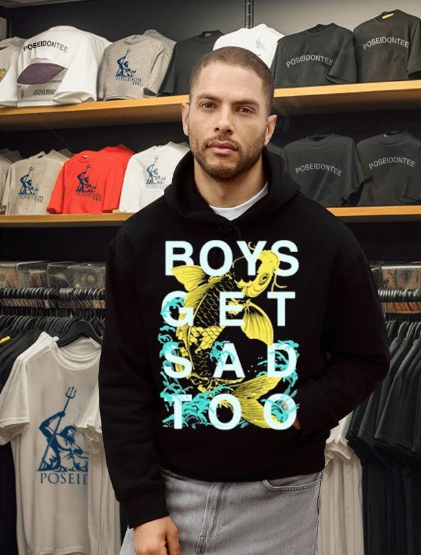 Boys Get Sad Too Lucky Koi T-shirt