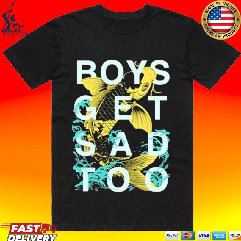 Boys Get Sad Too Lucky Koi T-shirt