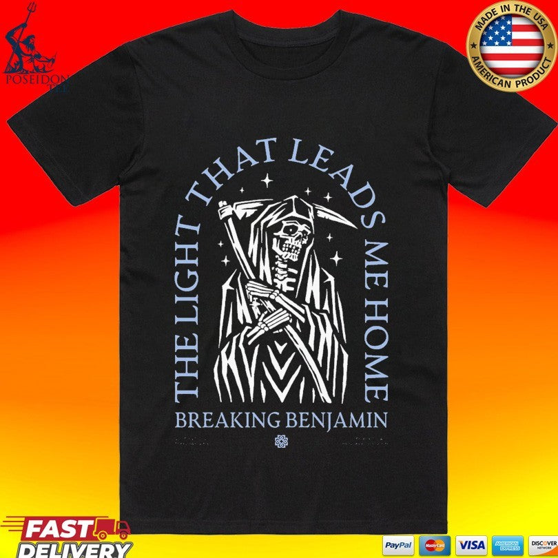 Breaking Benjamin The Light That Leads Me Home Reaper 2.0 Black T-shirt
