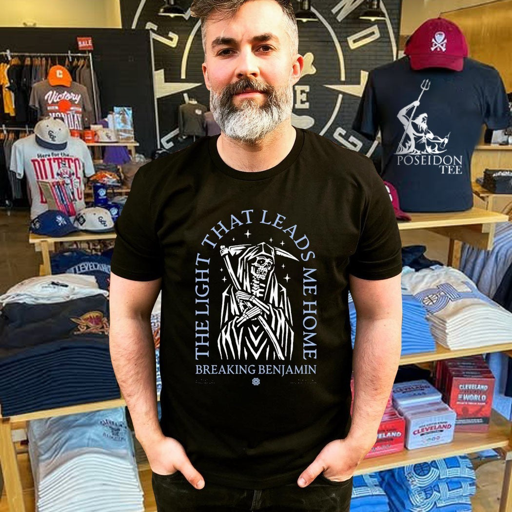 Breaking Benjamin The Light That Leads Me Home Reaper 2.0 Black T-shirt
