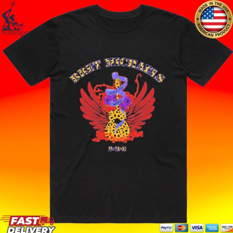 Bret Michaels Cheetah Print Guitar T-shirt