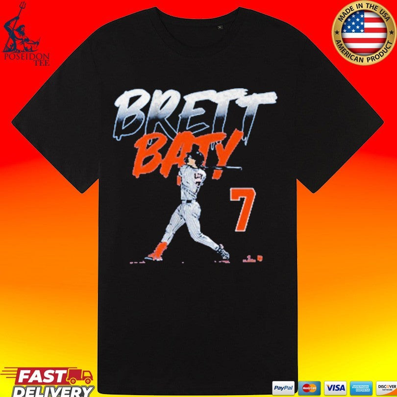 Brett Baty Slugger Swing Number T-shirt