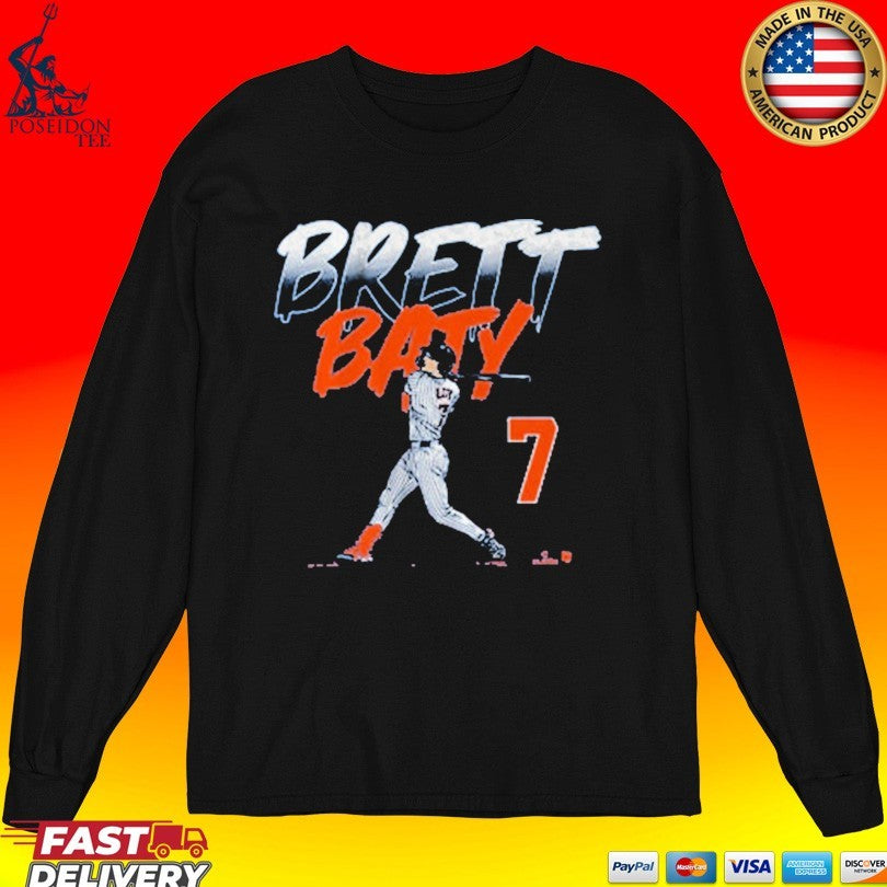 Brett Baty Slugger Swing Number T-shirt