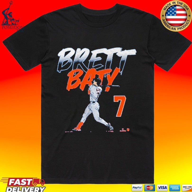 Brett Baty Slugger Swing Number T-shirt