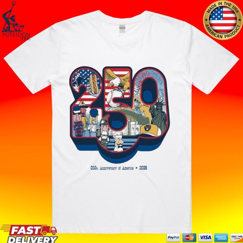 Brewers 250th Anniversary Of America 2026 T-shirt