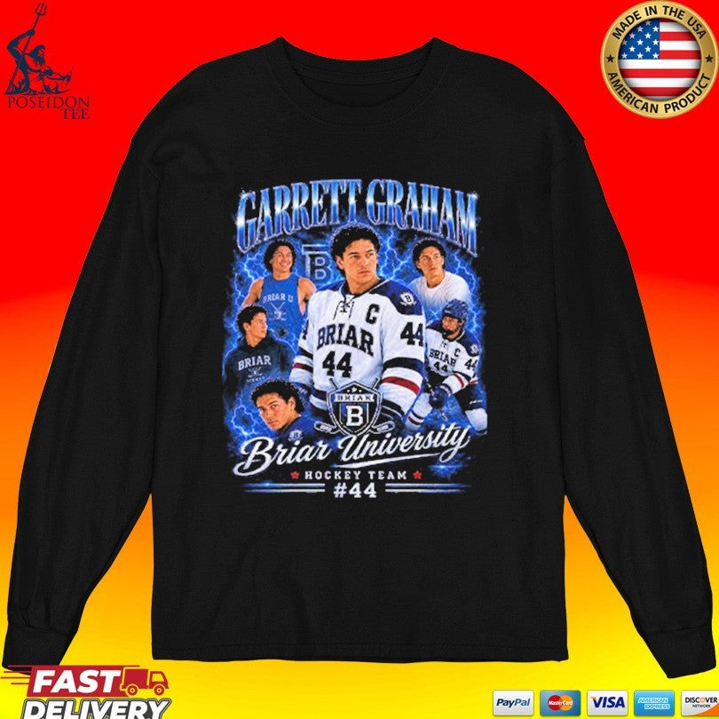 Briar University Garrett Graham Hockey Team 44 T-shirt