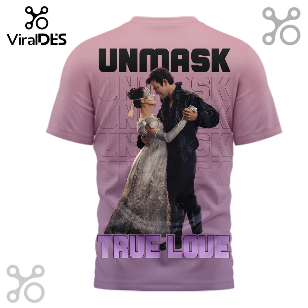 Bridgerton Unmask True Love Bridgerton Season 3D T-Shirt