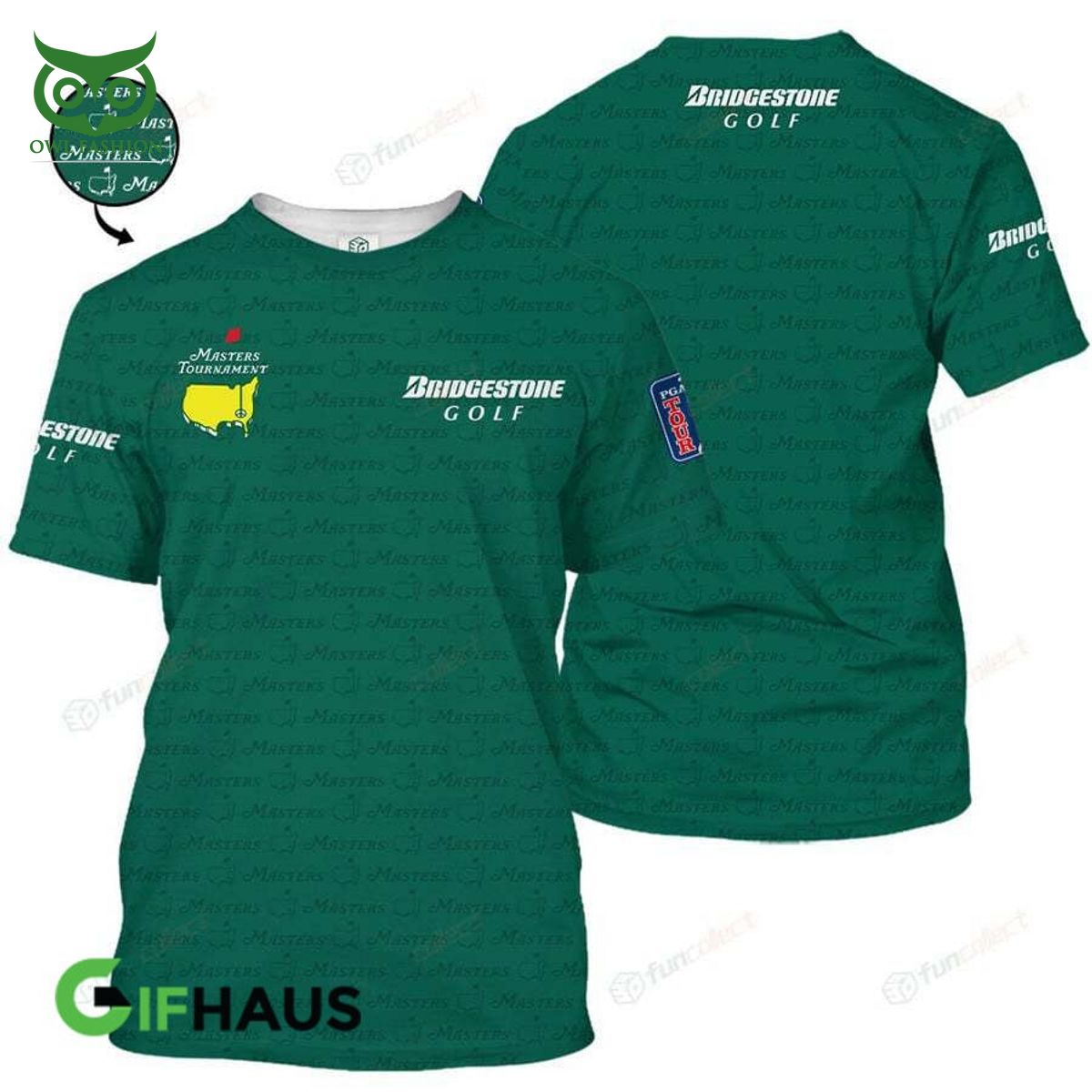 Bridgestone Golf Master Tournament Green 3D Tshirt