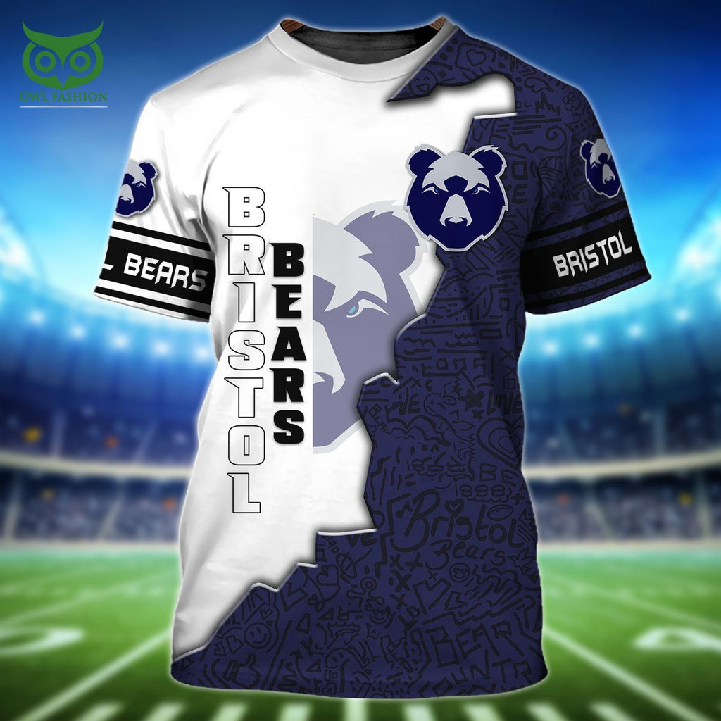 Bristol Bears Gallagher Premiership 3D TShirt Hoodie