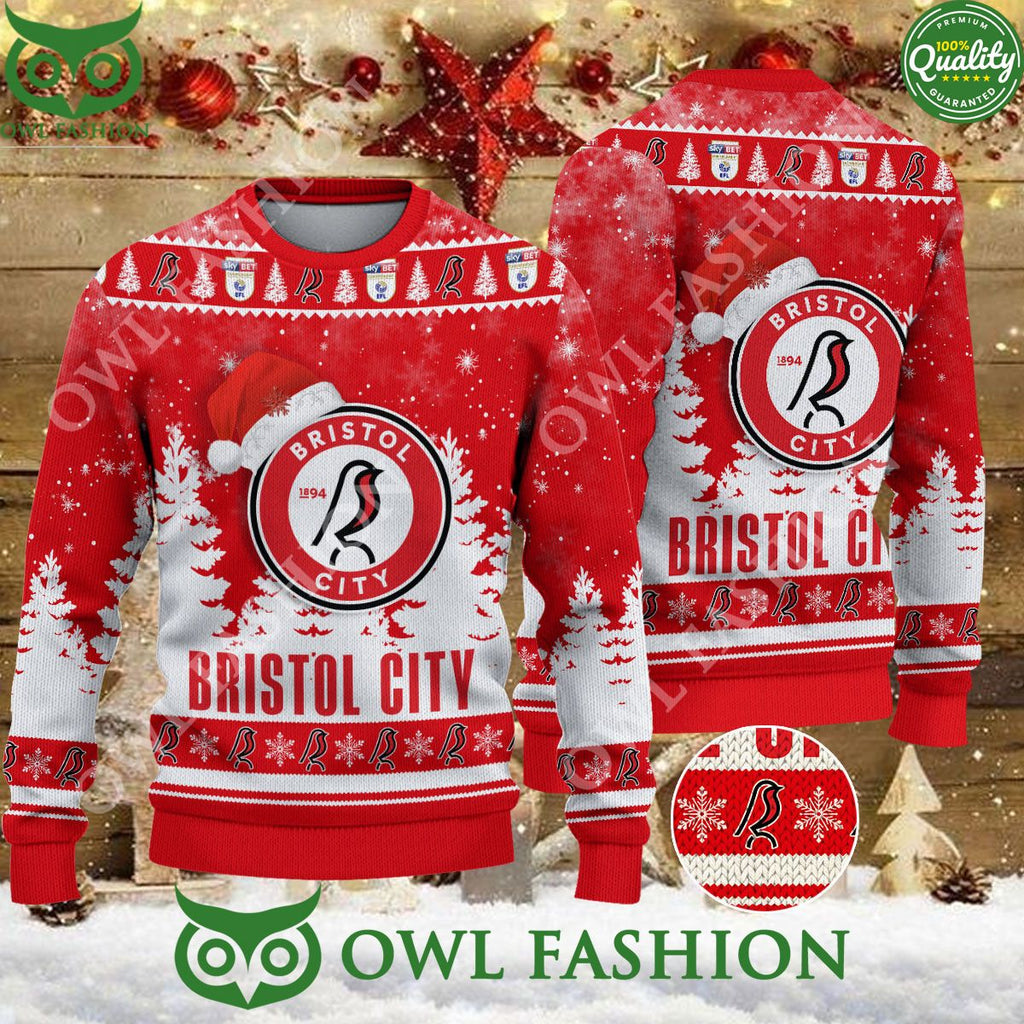 Bristol City Christmas EFL Ugly Premier League Sweater Jumper