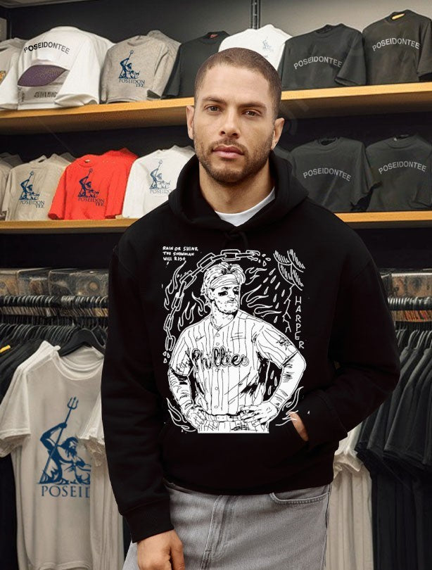 Bryce Harper Rain Or Shine The Showman Will Rise T-shirt