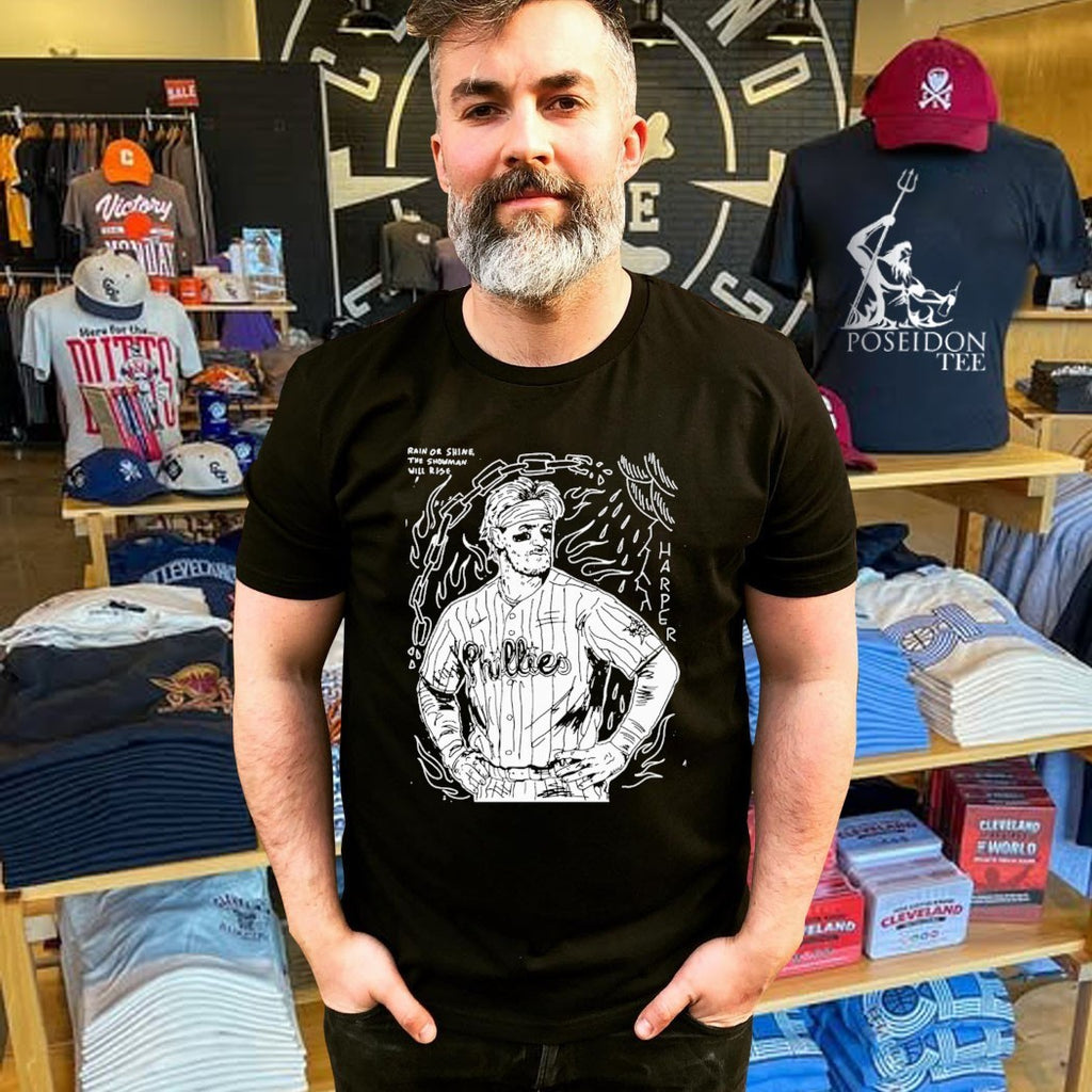 Bryce Harper Rain Or Shine The Showman Will Rise T-shirt