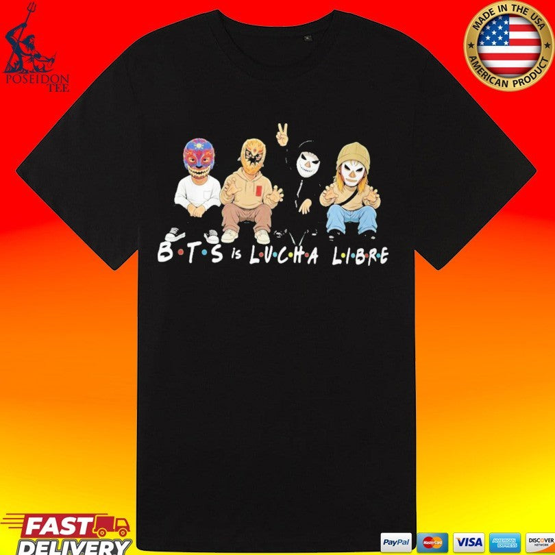 Bts Is Lucha Libre Friends Style Masked T-shirt