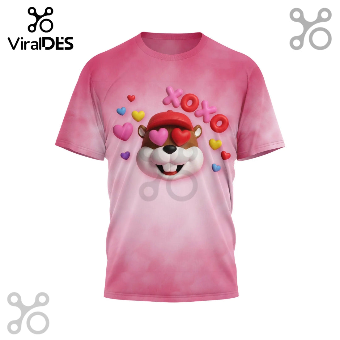 Buc-ee’s Beaver Believer Pink 3D T-Shirt