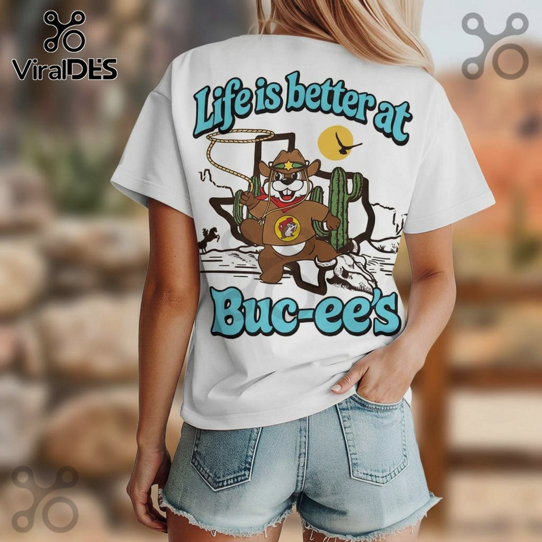 Buc-ee’s Texas Cowboy Graphic Tee, Cute Texas Beaver T-Shirt