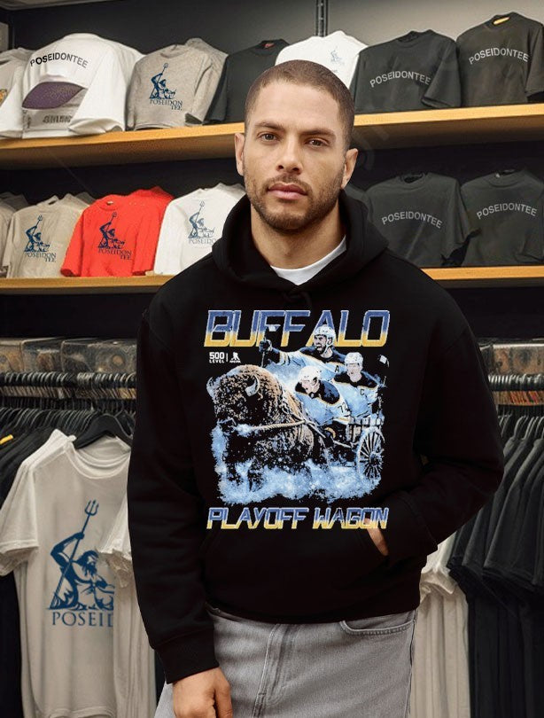 Buffalo Hockey 2026 Playoff Wagon T-shirt