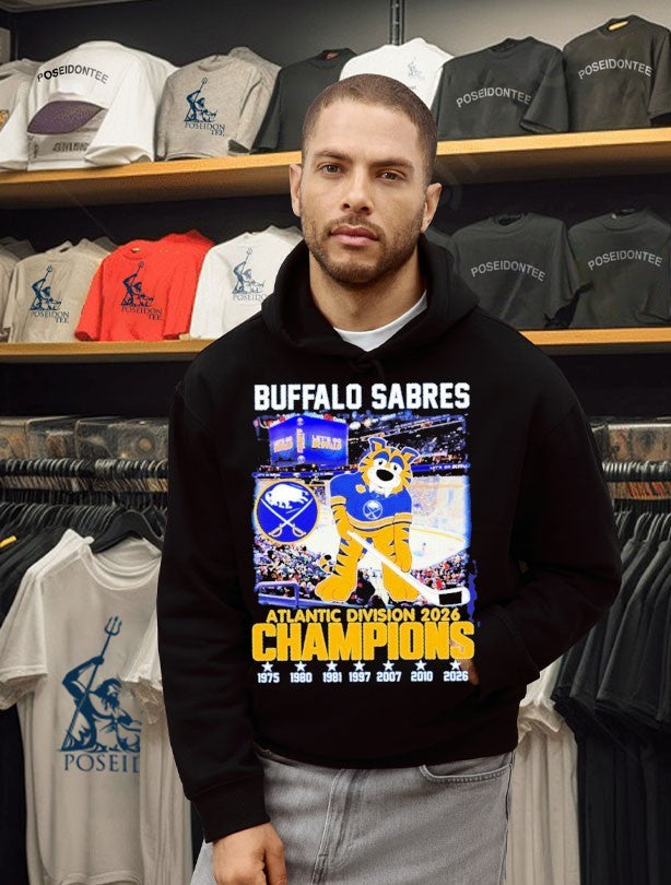 Buffalo Sabres Atlantic Division 2026 Champions 1975 2026 T-shirt