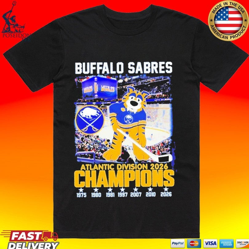 Buffalo Sabres Atlantic Division 2026 Champions 1975 2026 T-shirt