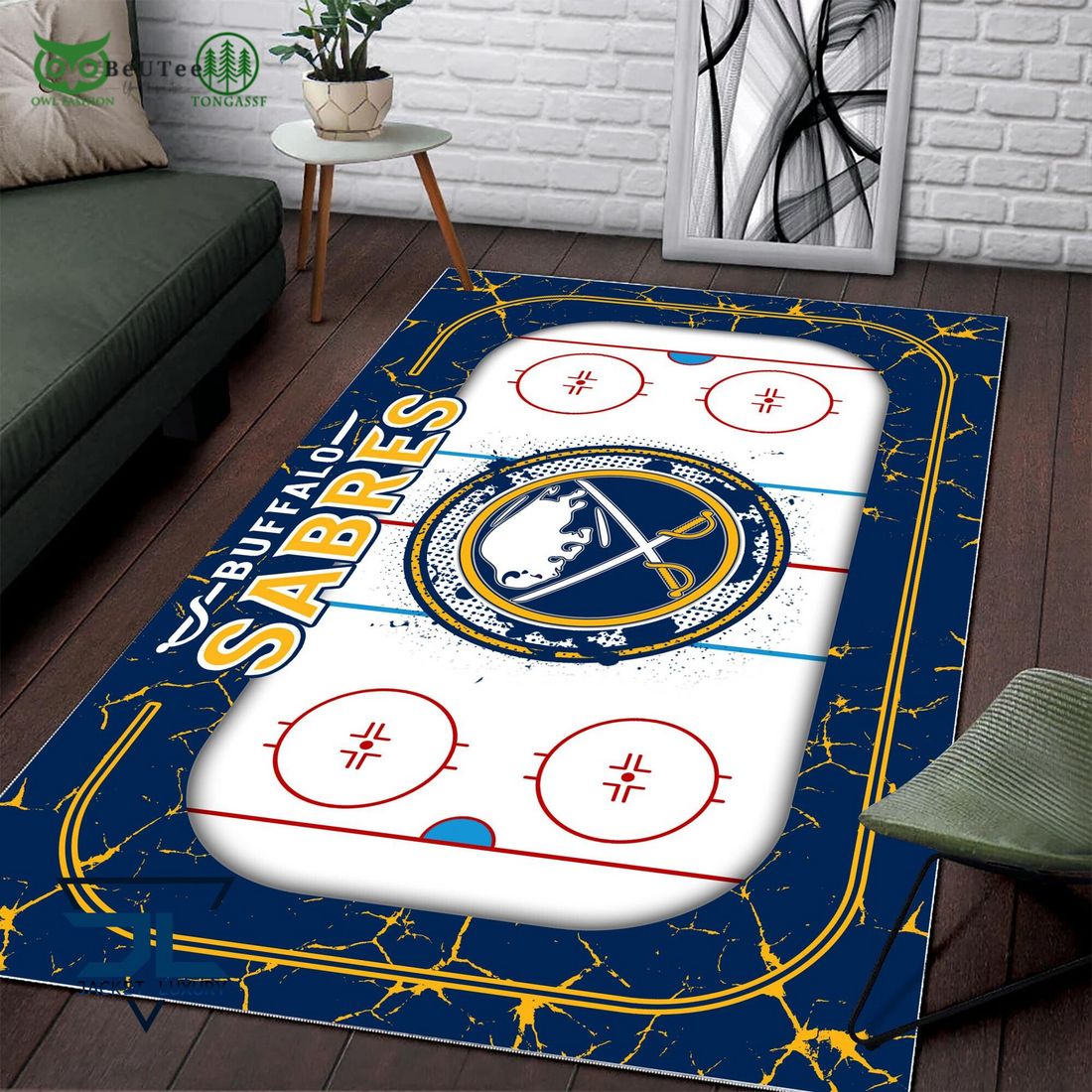 Buffalo Sabres NHL Hockey Team Carpet Rug