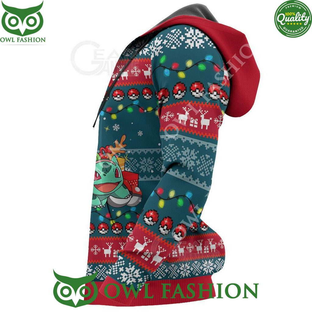 Bulbasaur and Squirtle Anime Ugly Christmas Sweater