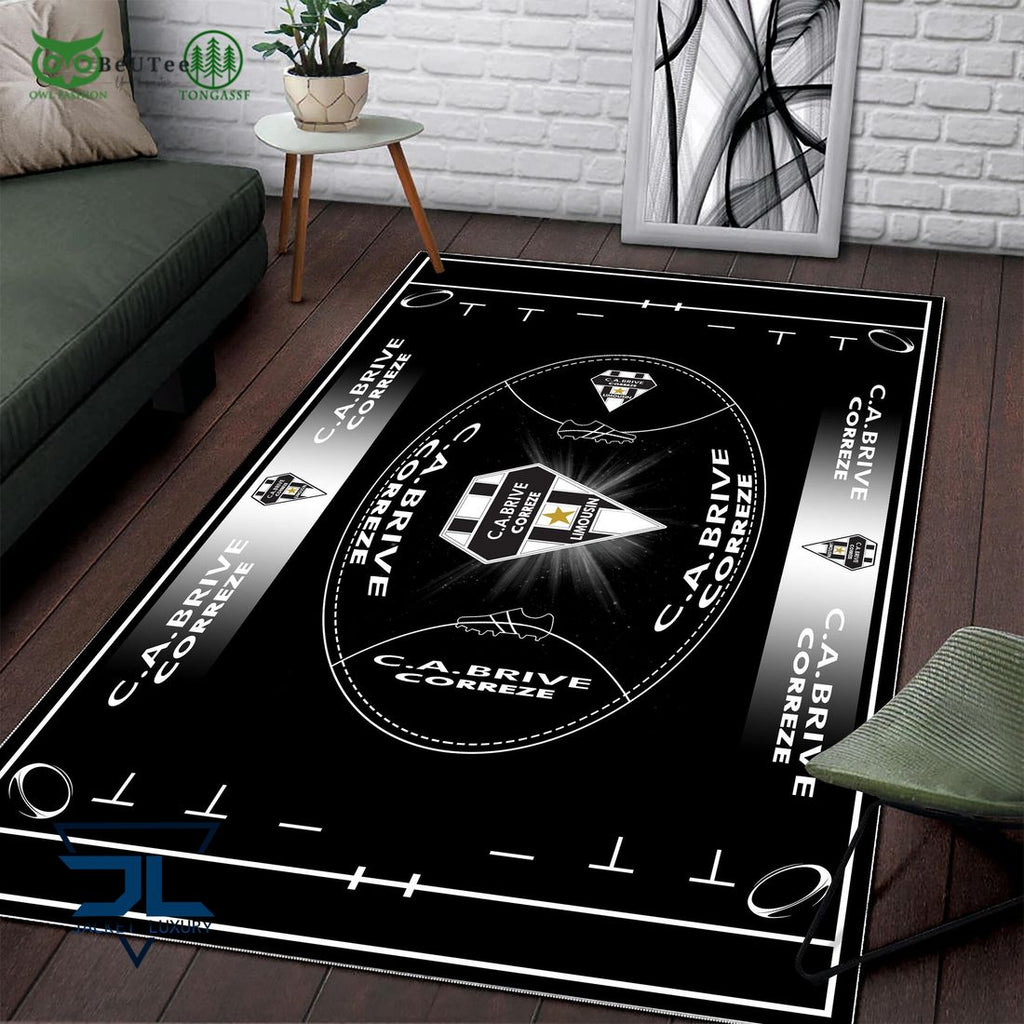 CA Brive French Rugby Carpet Rug