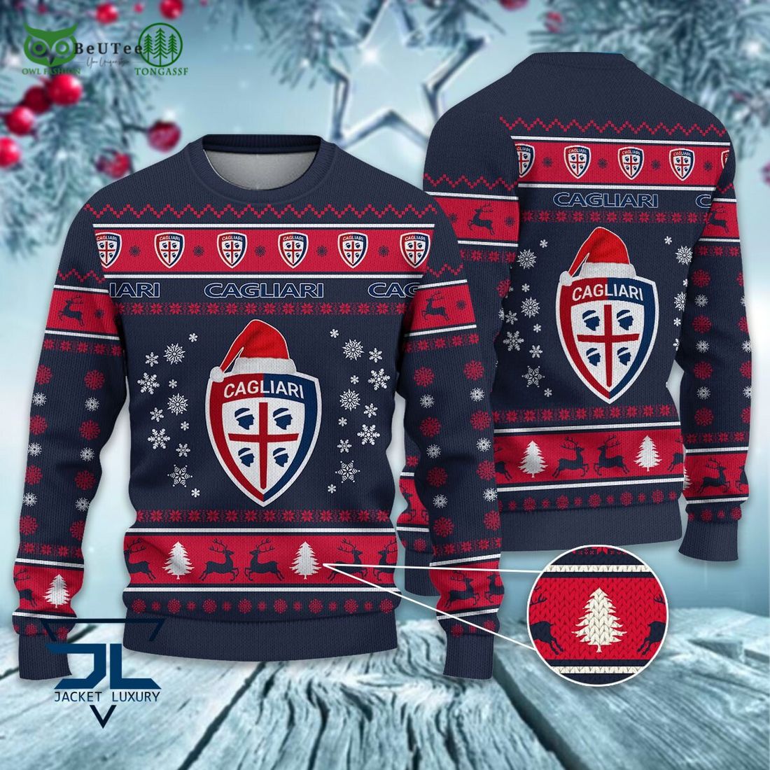 Cagliari Calcio Football Lega Serie A Ugly Sweater