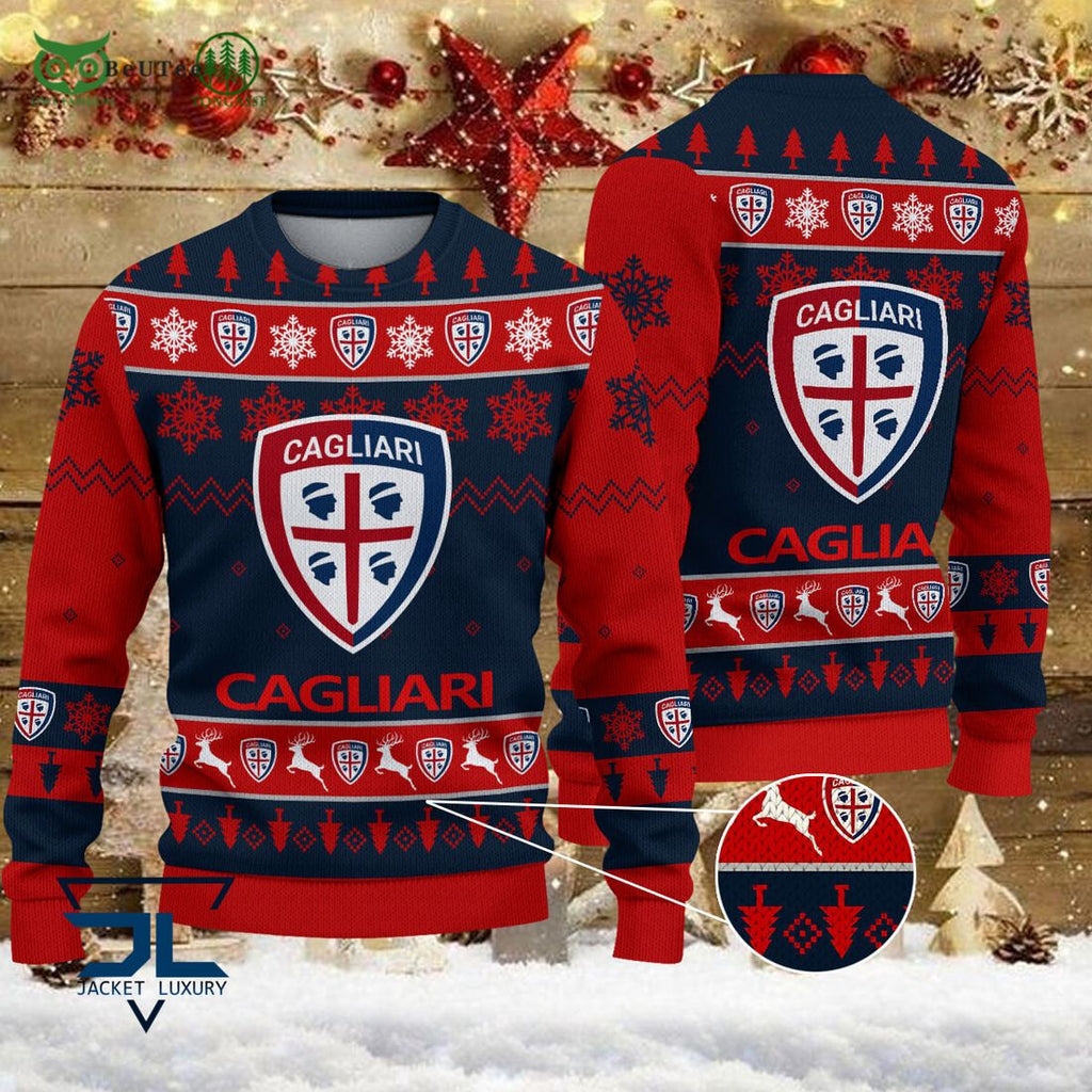 Cagliari Calcio Lega Serie A Champion Ugly Sweater