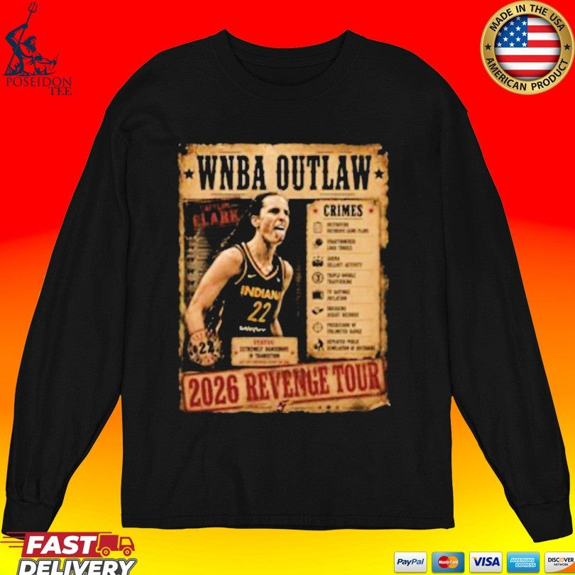 Caitlin Clark Wnba Outlaw 2026 Revenge Tour T-shirt