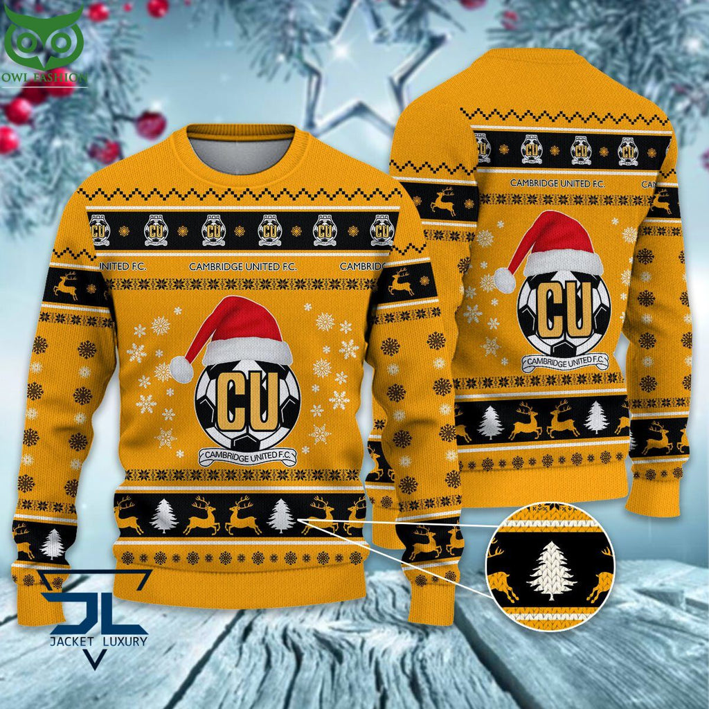 Cambridge United F.C EPL League Cup Ugly Sweater