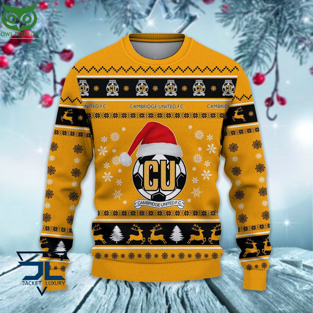 Cambridge United F.C EPL League Cup Ugly Sweater
