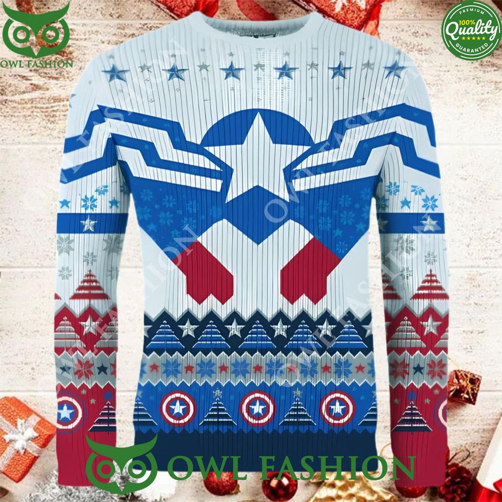 Captain America First Avenger Ugly Christmas Sweater Jumper