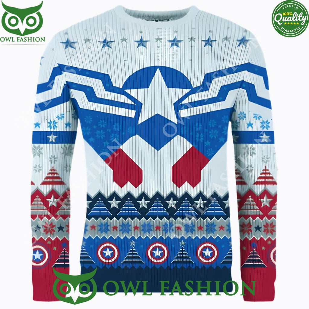 Captain America First Avenger Ugly Christmas Sweater Jumper