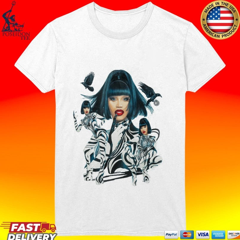 Cardi B Crows Photo T-shirt