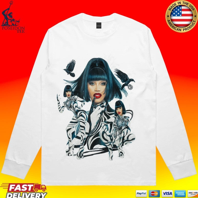 Cardi B Crows Photo T-shirt