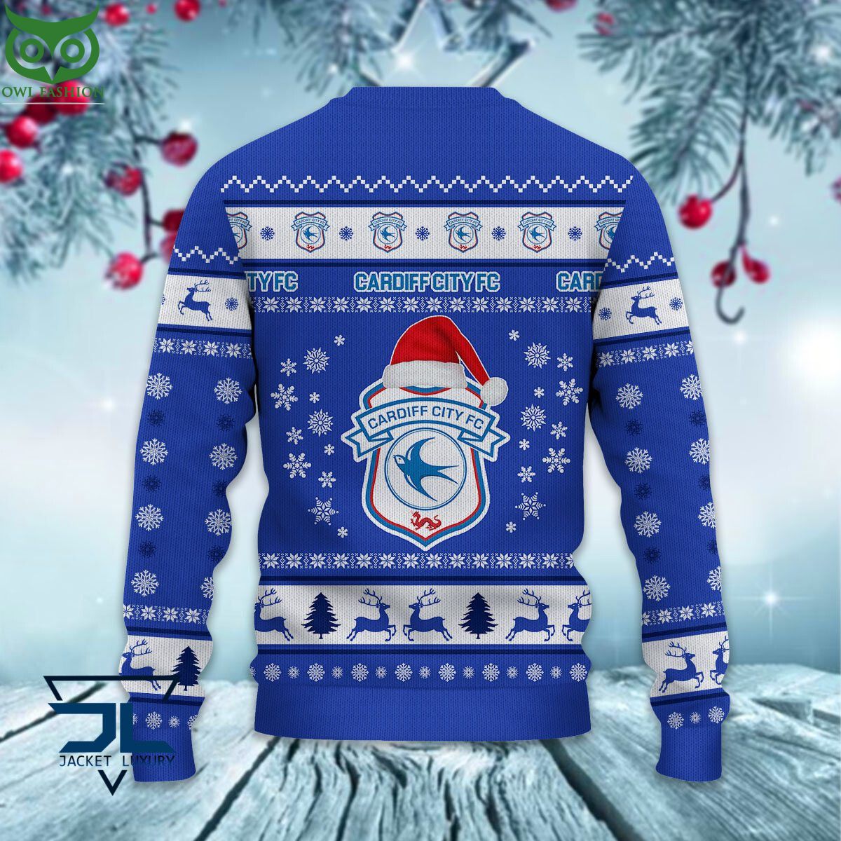Cardiff City F.C EPL League Cup Ugly Sweater