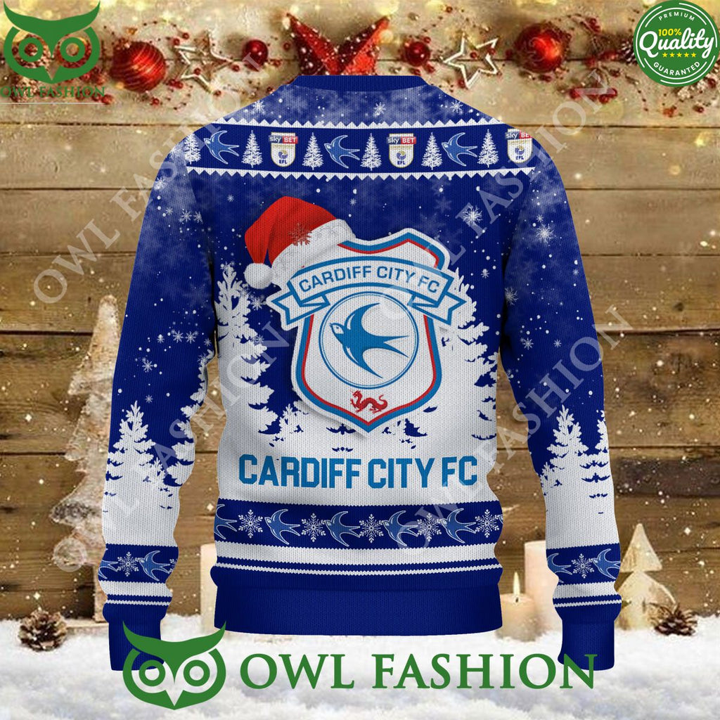 Cardiff City FC Christmas EFL Ugly Premier League Sweater Jumper