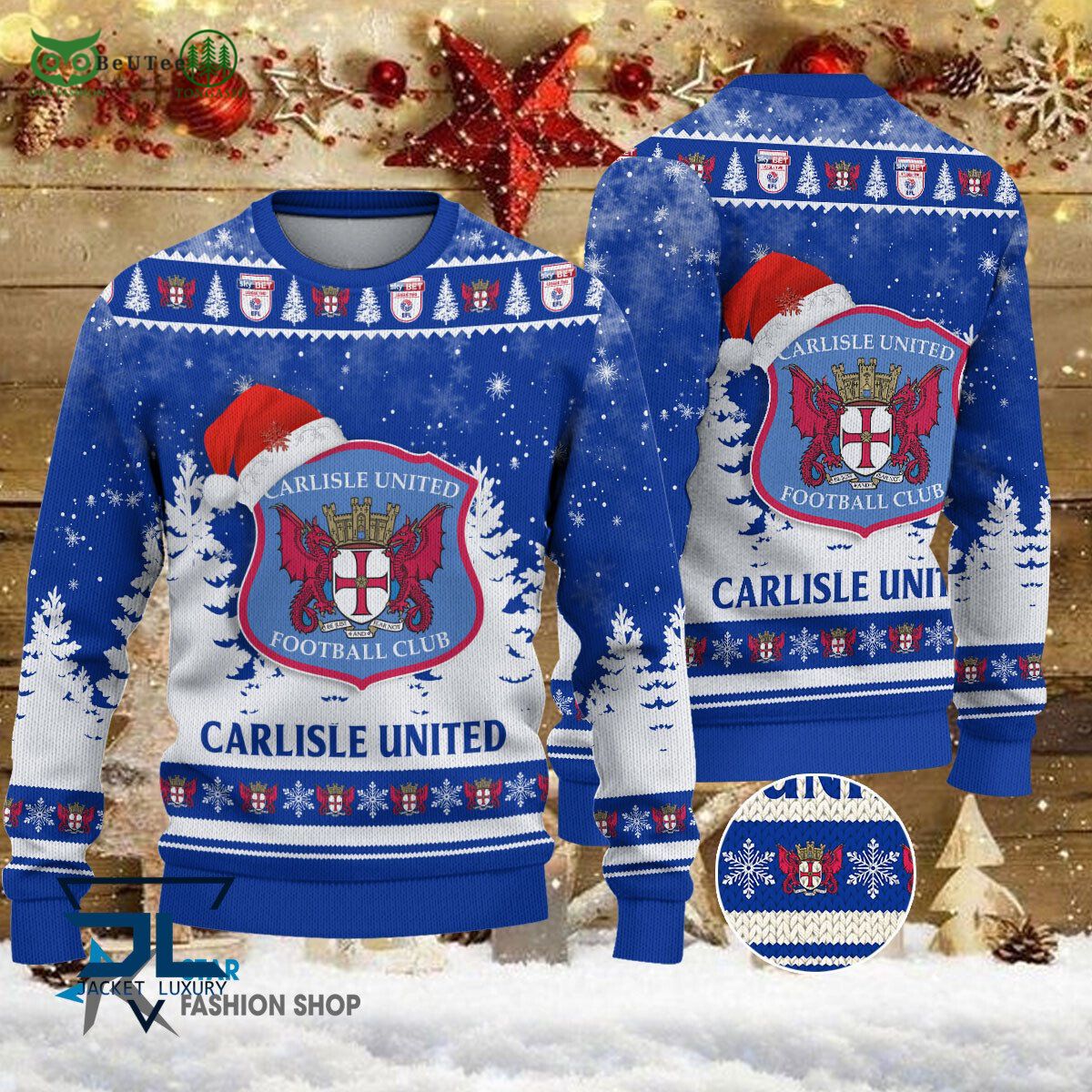 Carlisle United EFL English Football League Premium Ugly Sweater