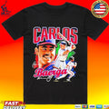 Carlos Baerga Cleveland Indians Baseball Player Collage Vintage T-shirt