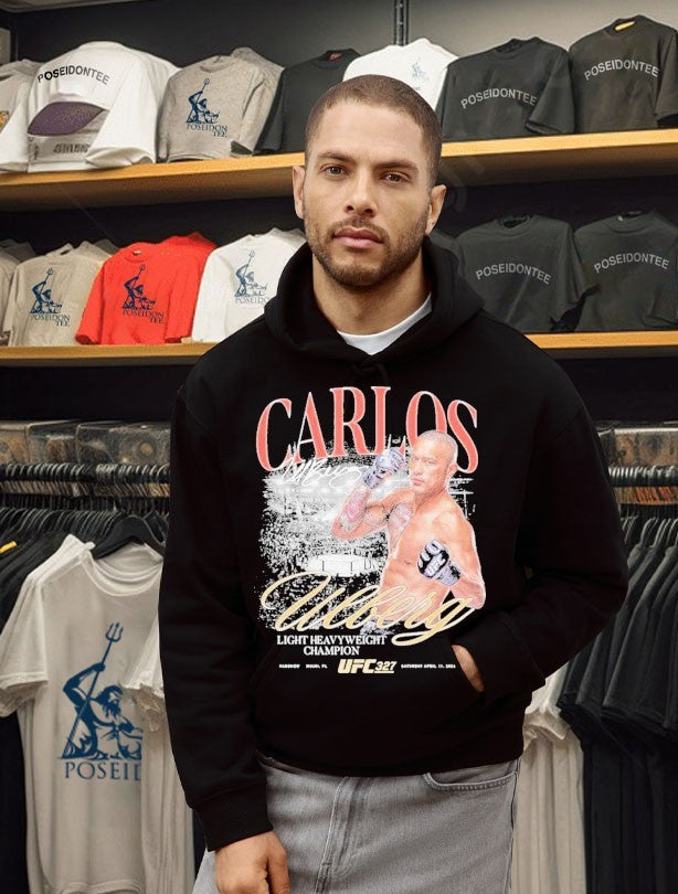 Carlos Ulberg Ufc 327 #andnew Light Heavyweight Champion T-shirt