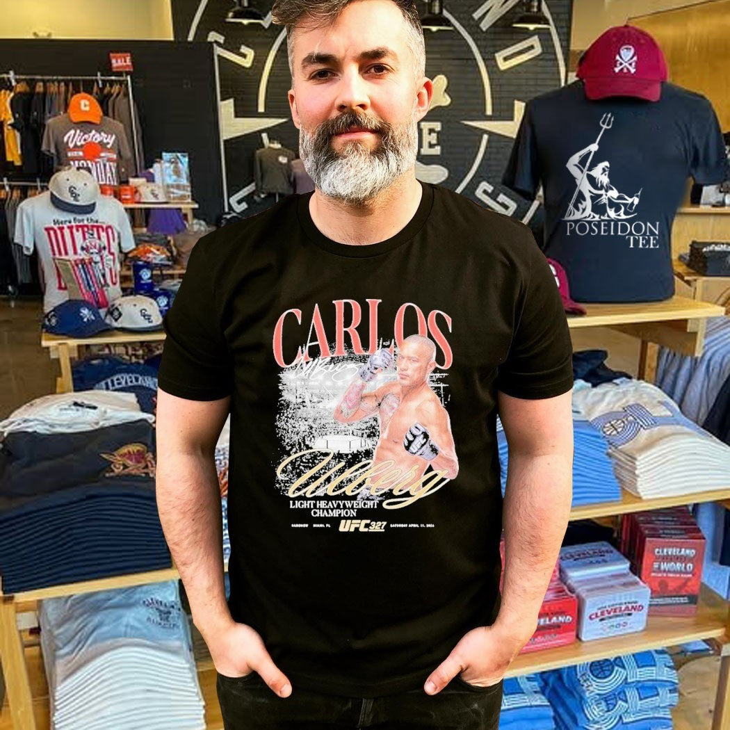 Carlos Ulberg Ufc 327 #andnew Light Heavyweight Champion T-shirt