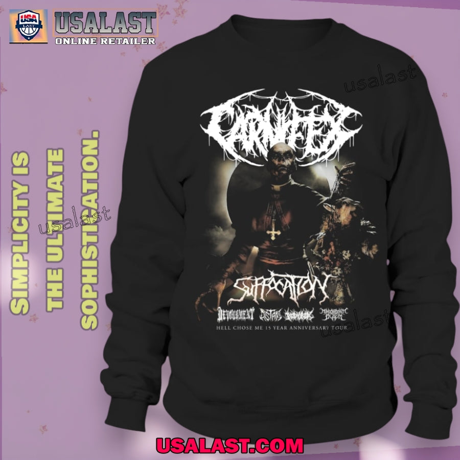 Carnifex Hell Chose Me 15 Year Anniversary 2025 Tour Shirt