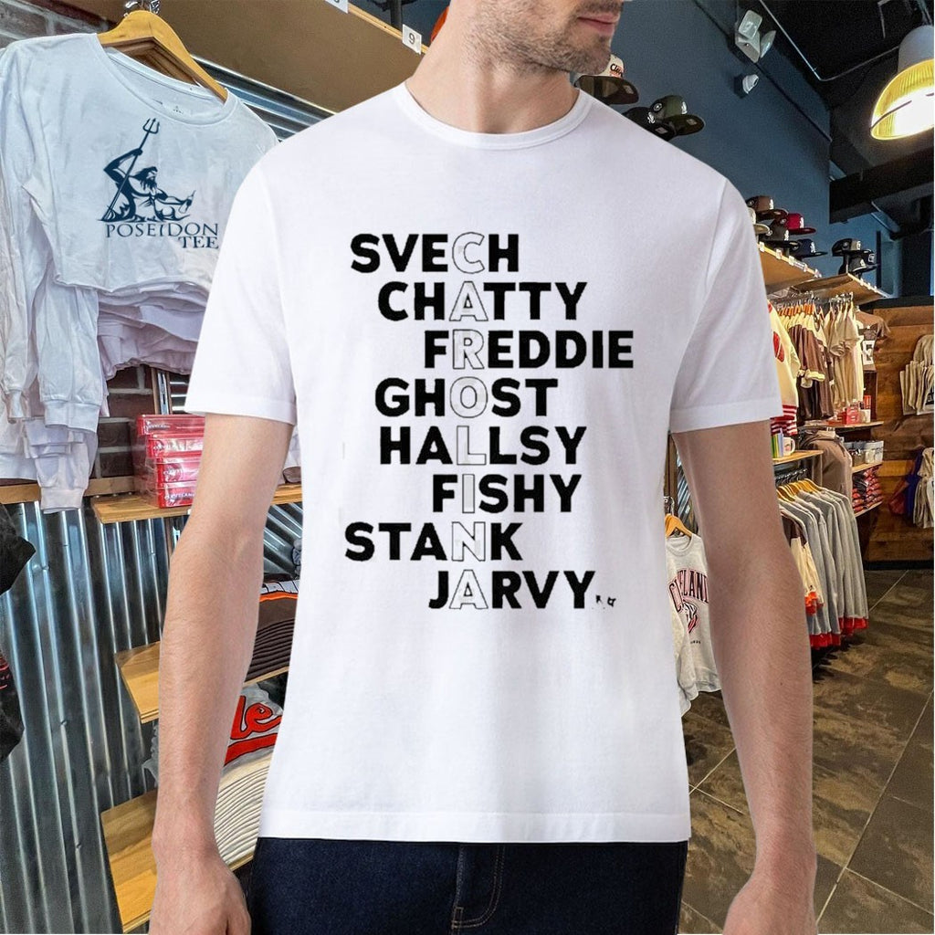Carolina Hockey Names 2026 Svech Chatty Freddie Ghost Hallsy Fishy Stank Jarvy T-shirt
